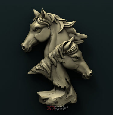 HORSES 3D STL 3DWave